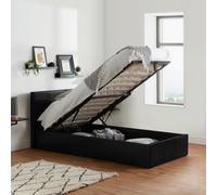 Birlea Berlin Single Ottoman Bed Black