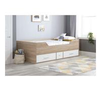 Birlea Camden Cabin Bed White & Oak Effect