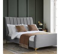 Birlea Clover Double Velvet Bed Frame - Grey