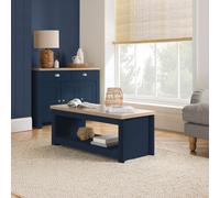 Birlea Coffee Table Highgate Rectangular Farmhouse Shabby Chic in Blue Birlea Blue