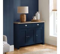 Birlea Highgate 2 Drawer Console Table Navy And Oak