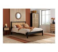 Birlea Croxley King Rattan Bed Black