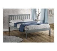 Birlea Denver Low End Bed, Wood, Grey, Double