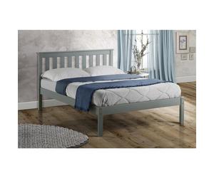 Birlea Denver Low End Bed, Wood, Grey, Double