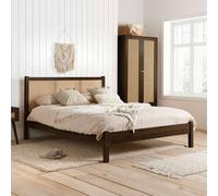 Birlea Croxley Rattan Bed Double Brown