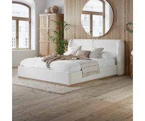 Birlea Eden Kingsize Fabric Bed Frame - White