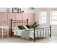 Birlea Emily Metal Bed Frame, Double, Cream Dimensions: 4′6″ x 6′3″ (135cm x 190cm)
