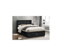 Birlea Fabric Ottoman Bed Frame Storage Hannover Gas Lift In Black Black Small Double