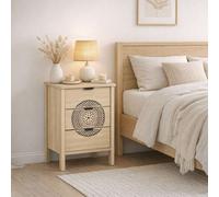 Birlea Flora 3 Drawer Bedside Cabinet Chest Table Light Oak