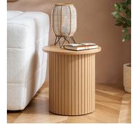 Birlea Fluted Side Table Axel in Brown | Size: 1 Pack Birlea Brown 1 Pack