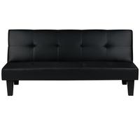 Birlea Franklin Clic Clac Faux Leather Sofa Bed - Black