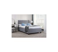 Birlea Grey Fabric Ottoman Bed Frame Storage Cologne Velvet | Size: King Birlea Grey King