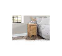 Hampstead 2 Drawer Bedside Oak Birlea Brown One Size