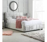 Birlea Hannover Bed In Metallic Silver Metallic Silver Small Double