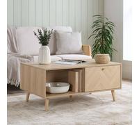 Birlea Herringford 1 Drawer Coffee Table with storage Oak Parquet Design in Brown | Size: 1 Pack Birlea Brown 1 Pack