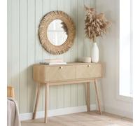Birlea Herringford Console Table Hall Table Dressing Table Oak Parquet Design