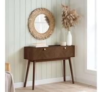 Birlea Herringford Console Table Hall Table Dressing Table Walnut Parquet Design