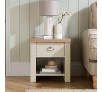 Birlea Highgate 1 Drawer Lamp Table One Size Nude