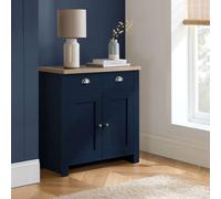 Birlea Highgate 2 Door 2 Drawer Sideboard One Size Navy Blue & Oak