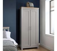 Birlea Highgate 2 Door Wardrobe Navy Blue & Oak in Grey Birlea Grey
