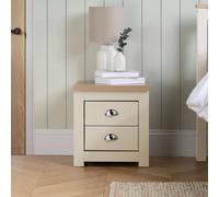Birlea Highgate 2 Drawer Bedside Cream And Oak, none