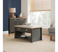 Birlea Highgate 2 Drawer Coffee Table One Size Grey