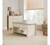 Birlea Highgate 2 Drawer Coffee Table Cream & Oak