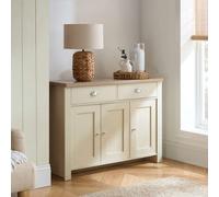 Birlea Highgate 3 Door 2 Drawer Sideboard Cream & Oak