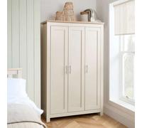 Birlea Highgate 3 Door Wardrobe - Cream & Oak - Farmhouse Style