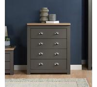Birlea Highgate 4 Drawer Chest One Size Grey