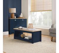 Birlea Highgate Coffee Table Navy Blue & Oak