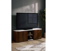 Birlea Kagu Large TV Unit Fluted Ribbed Walnut & Marble effect Birlea Walnut