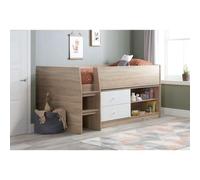 Birlea Leyton Cabin Bed White & Oak Effect