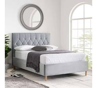 Birlea Loxley Bed In Grey Grey Double