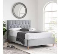 Birlea Loxley Bed In Grey Grey King