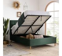 Birlea Loxley Small Double Ottoman Bed Green