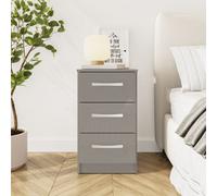 Birlea Lynx 3 Drawer Bedside Grey