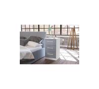 Lynx 3 Drawer Bedside White