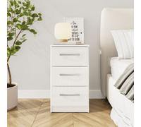 Lynx 3 Drawer Bedside Birlea Birlea White One Size