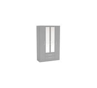 Birlea Lynx 4 Door 2 Drawer Wardrobe With Mirror Grey