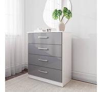 Lynx 4 Drawer Chest White Birlea White One Size