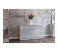 Birlea Lynx 6 Drawer Chest One Size Grey