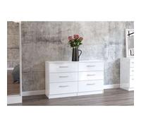 Birlea Lynx 6 Drawer Chest White
