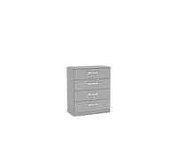 Birlea Lynx Grey Gloss 4 Drawer Chest