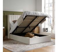 Birlea Maisey Ottoman Cream Linen Fabric King Bed Frame Birlea Cream King