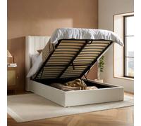 Birlea Maisey Ottoman White Boucle King Bed White King