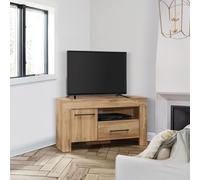 Oak Corner TV Unit Wide Birlea Compton Widescreen Entertainment Unit