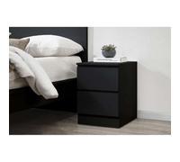Birlea Oslo 2 Drawer Bedside Black