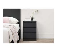 Birlea Oslo 3 Drawer Bedside Black