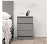 Birlea Oslo 3 Drawer Bedside Grey